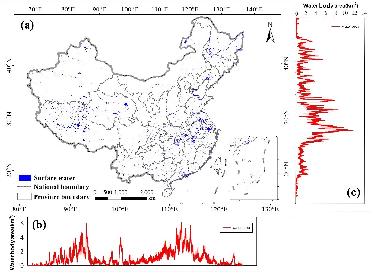 30 m Resolution Surface Water Map across China of 2015 - Remote Sensing ...